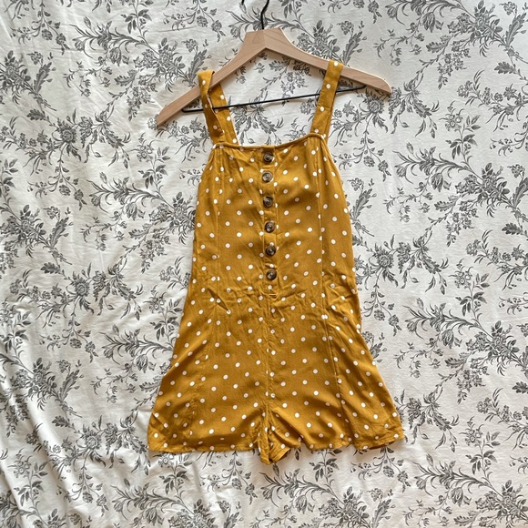 American Eagle Outfitters Pants - American Eagle Button Front Mini Romper